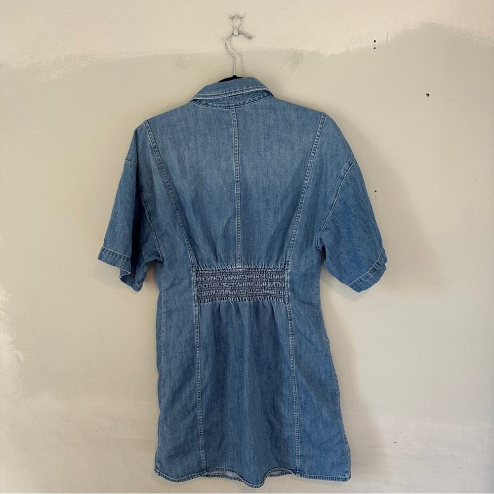 Frame Panelled Denim Dress Large - Picture 3 of 10